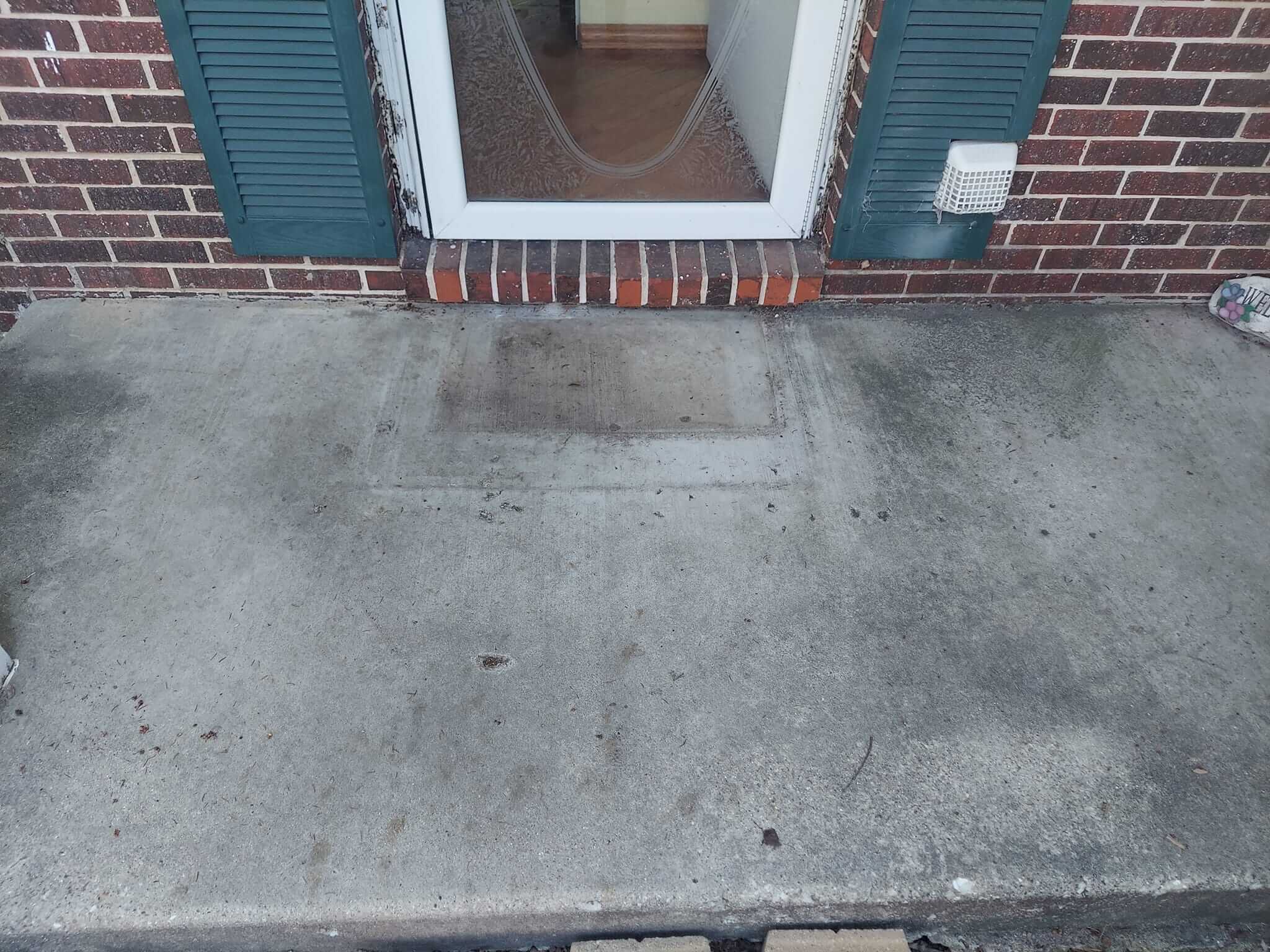 Patio Pressure Washing photo 2 before and after
